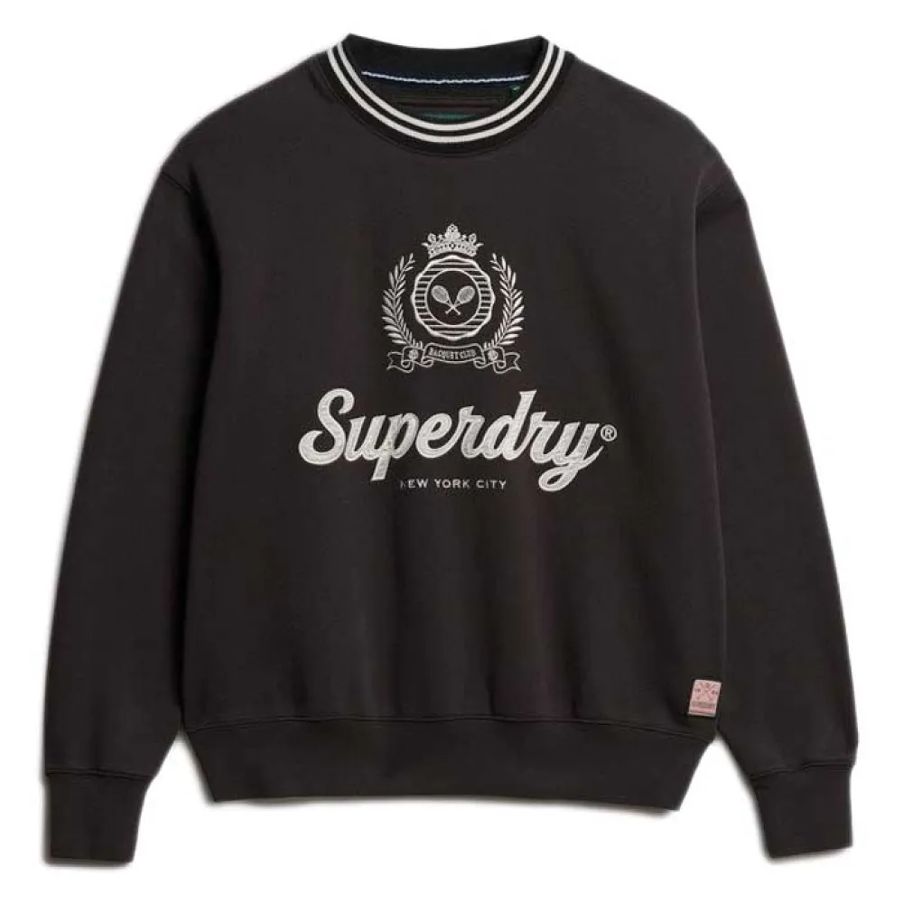 

Толстовка Superdry Country Club Loose Fit, черный