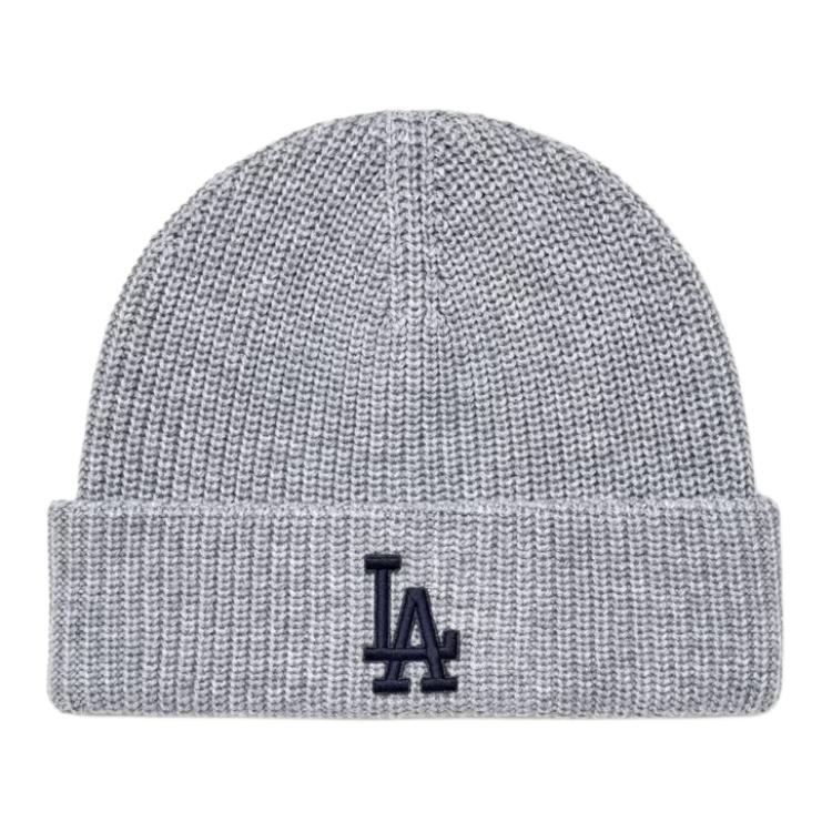 

MLB Трикотажная шапка унисекс серого цвета, Серый, MLB Трикотажная шапка унисекс серого цвета