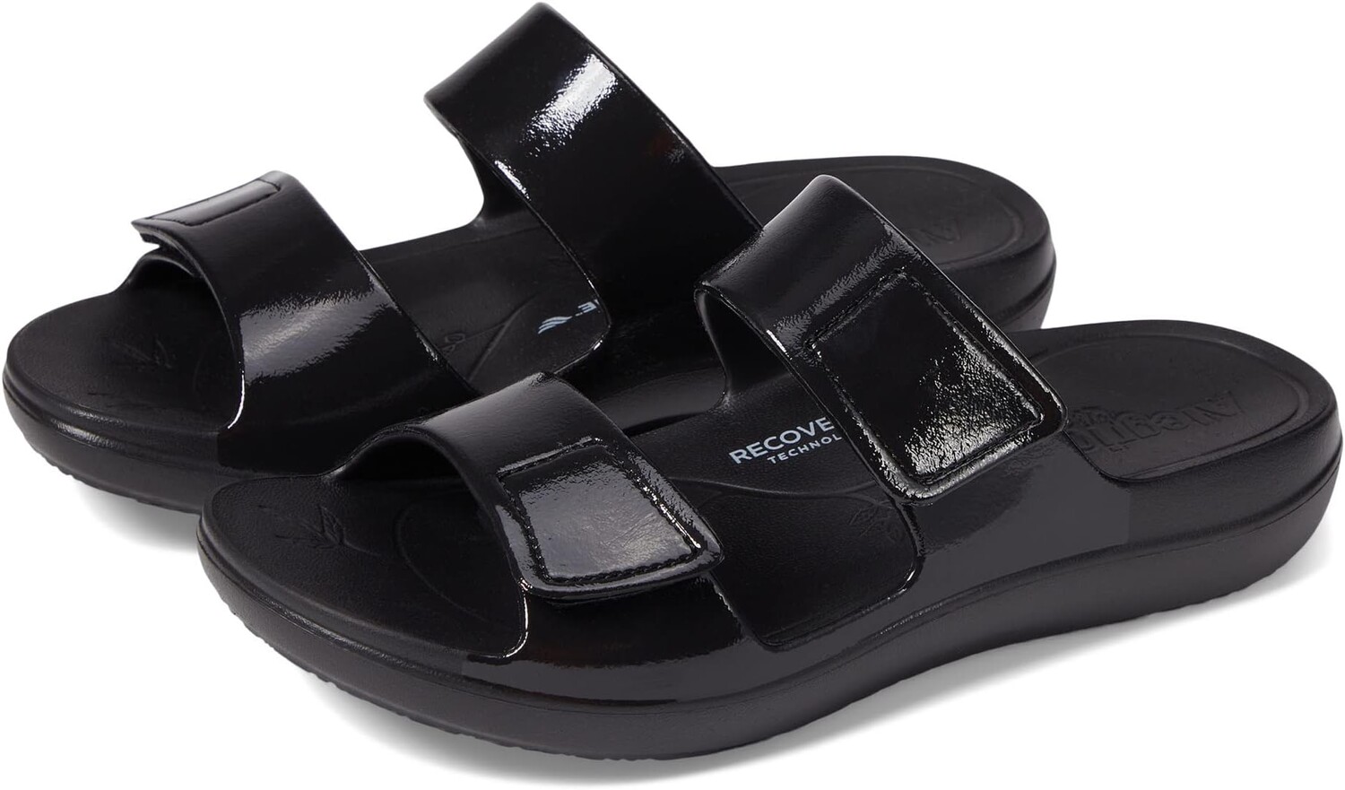 

Сандалии на плоской подошве Orbyt Alegria, цвет Black Gloss