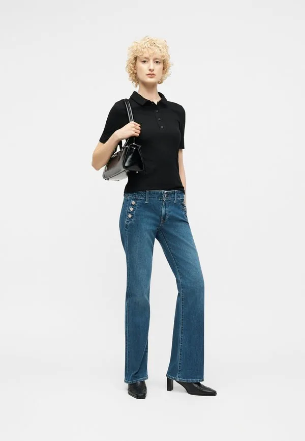 Длинные и облегающие матросские джинсы-клеш Gap, Blue Denim — фото 2