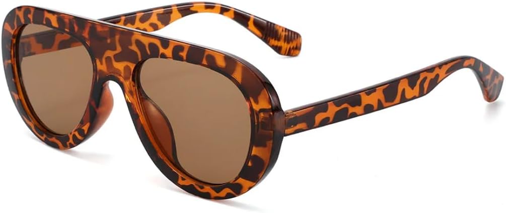 

Солнцезащитные очки с защитой от УФ-излучения UV400 | Круглые, с леопардовым принтом, большие размеры | Линзы конфетных цветов, для занятий спортом на открытом воздухе и вождения DSVIGF, Leopard Brown