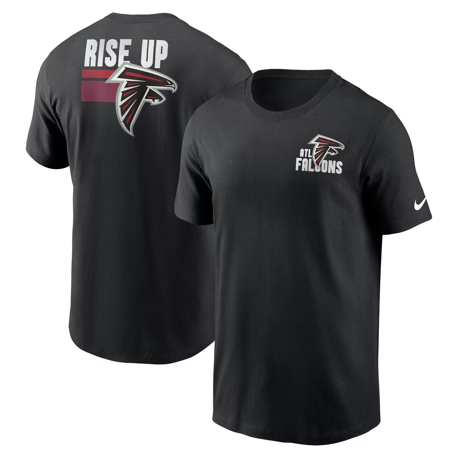 

Мужская черная футболка Atlanta Falcons Blitz Essential Nike, Черный, Мужская черная футболка Atlanta Falcons Blitz Essential Nike