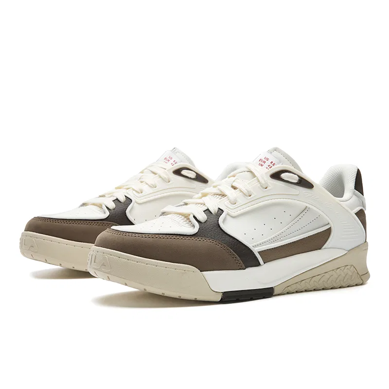 Скейтбордические кроссовки с амортизацией FILA Milk White/Malt Brown — фото 4