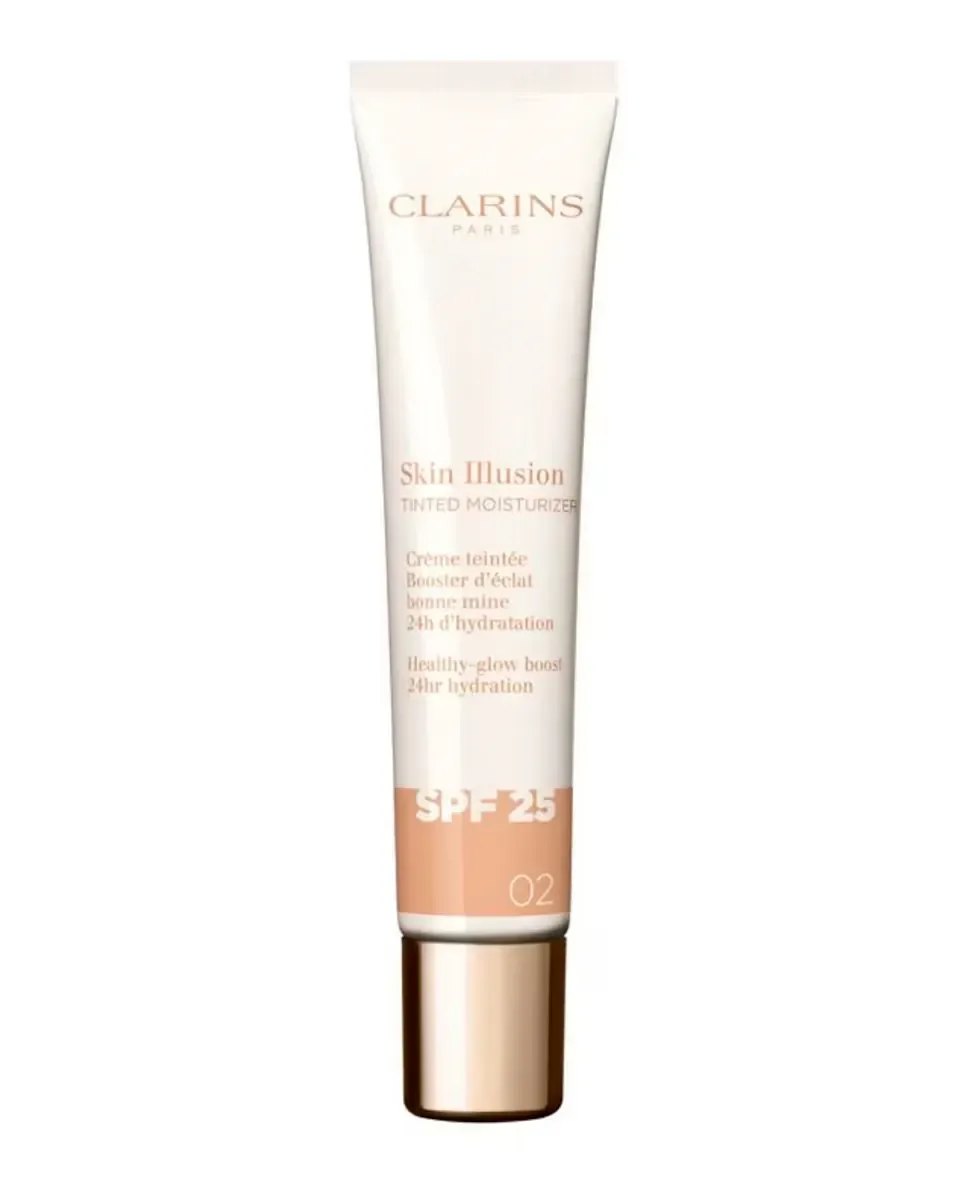 Крем для лица SPF25 CLARINS Тонирующий увлажняющий с цветом Skin Illusion
