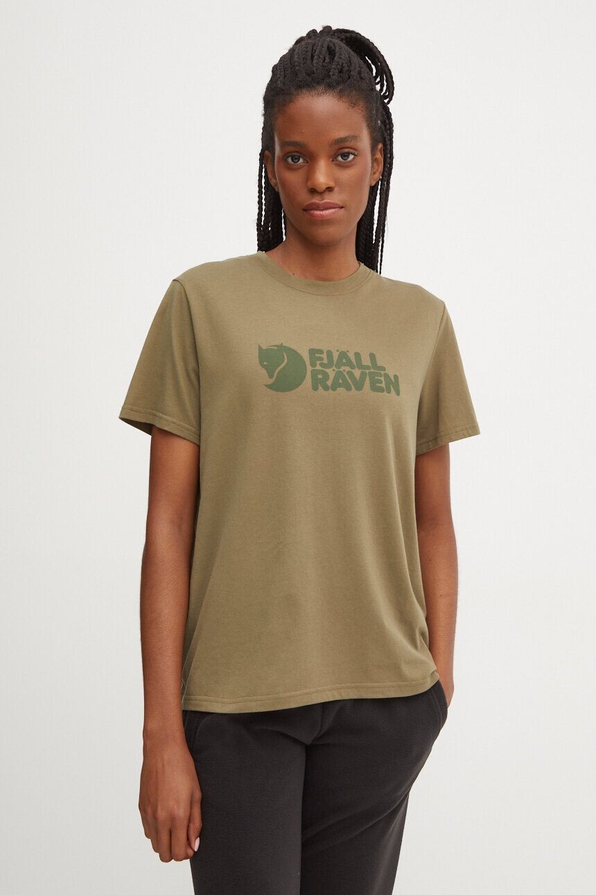 

Футболка с логотипом Fjällräven W Fjallraven, зеленый