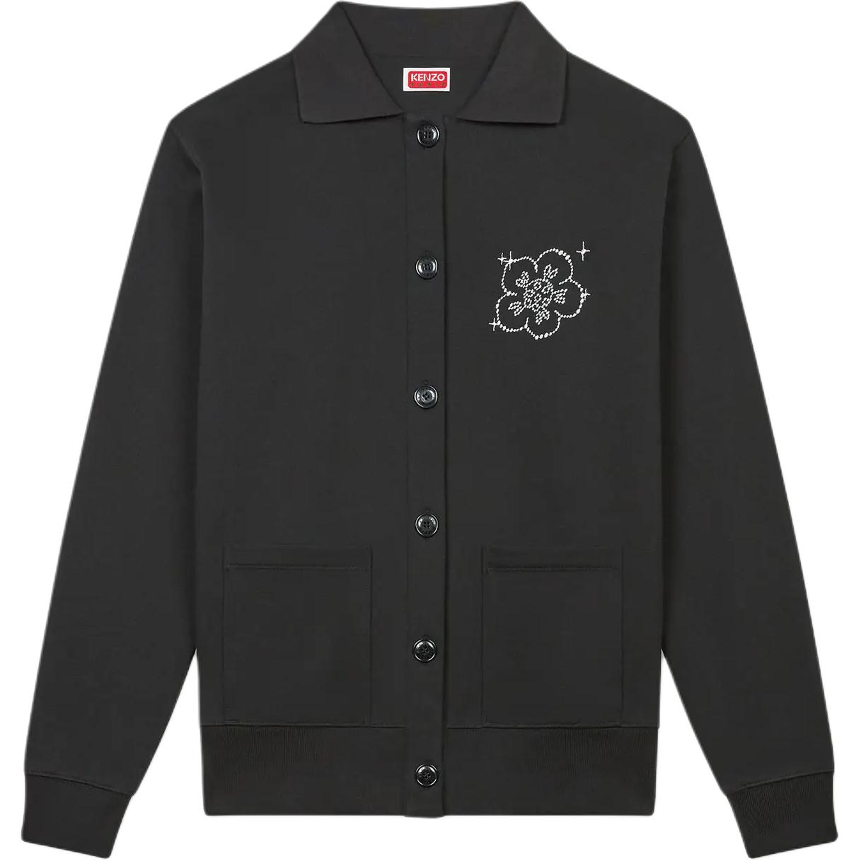 

Кардиган с цветочной вышивкой KENZO, черный