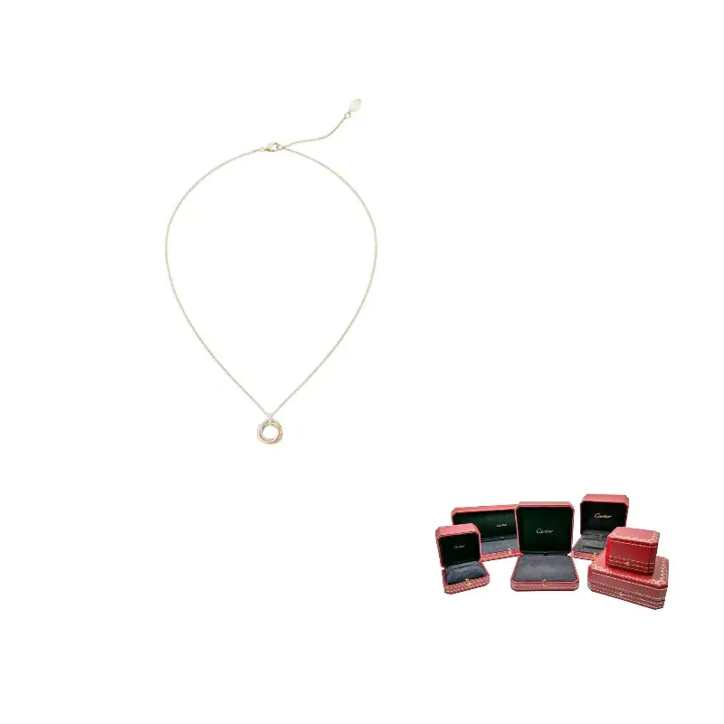 

Cartier Серия Trinity 18 карат золото, 18 карат розовое золото, 18 карат белое золото, бриллианты ожерелье женское золото