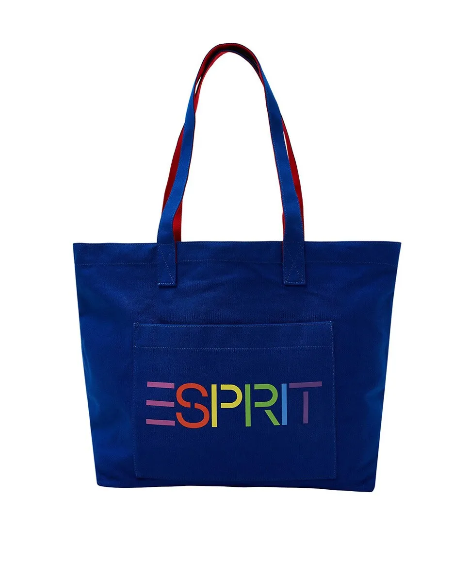 

Женская холщовая сумка Tote с логотипом Esprit, синий
