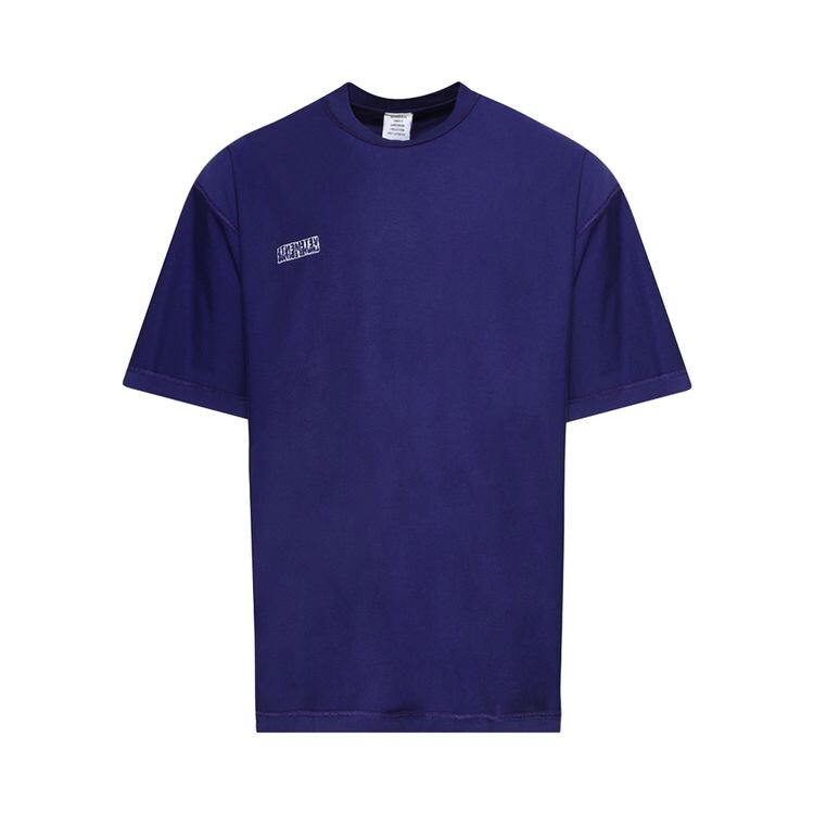 

Футболка Vetements Inside Out Label T-Shirt Royal Blue, синий