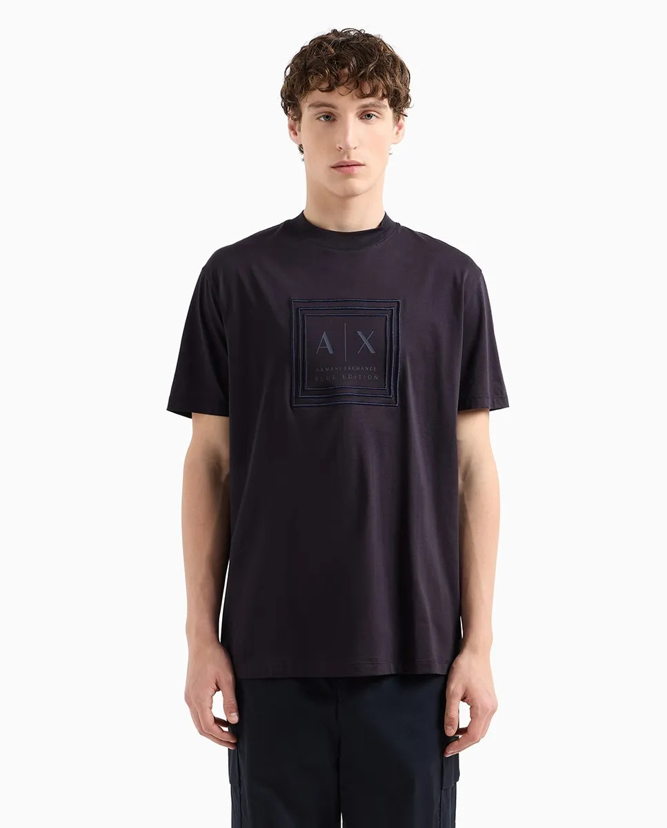 

Футболка мужская с коротким рукавом Capsule Blue Edition Armani Exchange, тёмно-синий