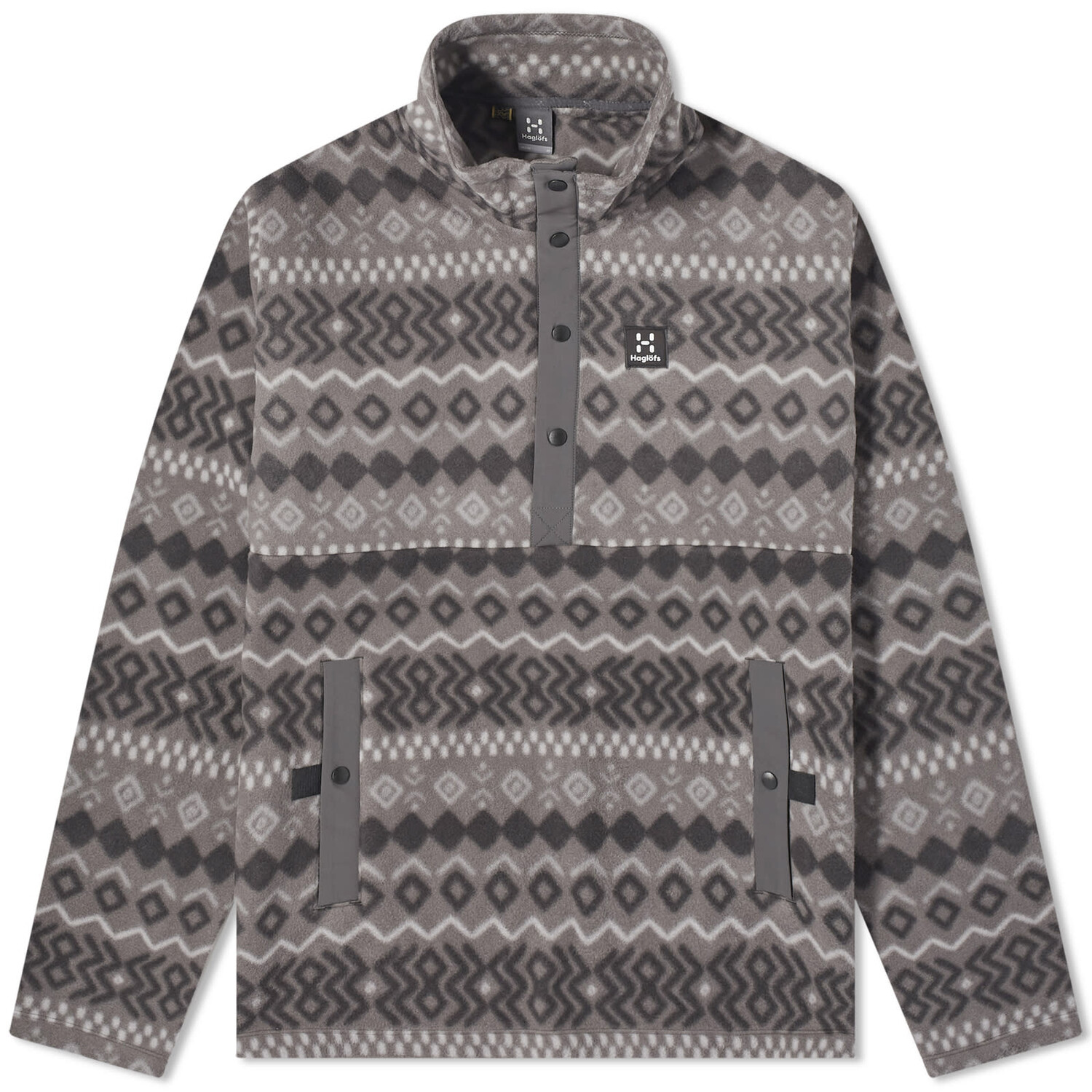 

Флис Haglöfs Mora Mid Half Snap Fleece, цвет Magnetite & True Black