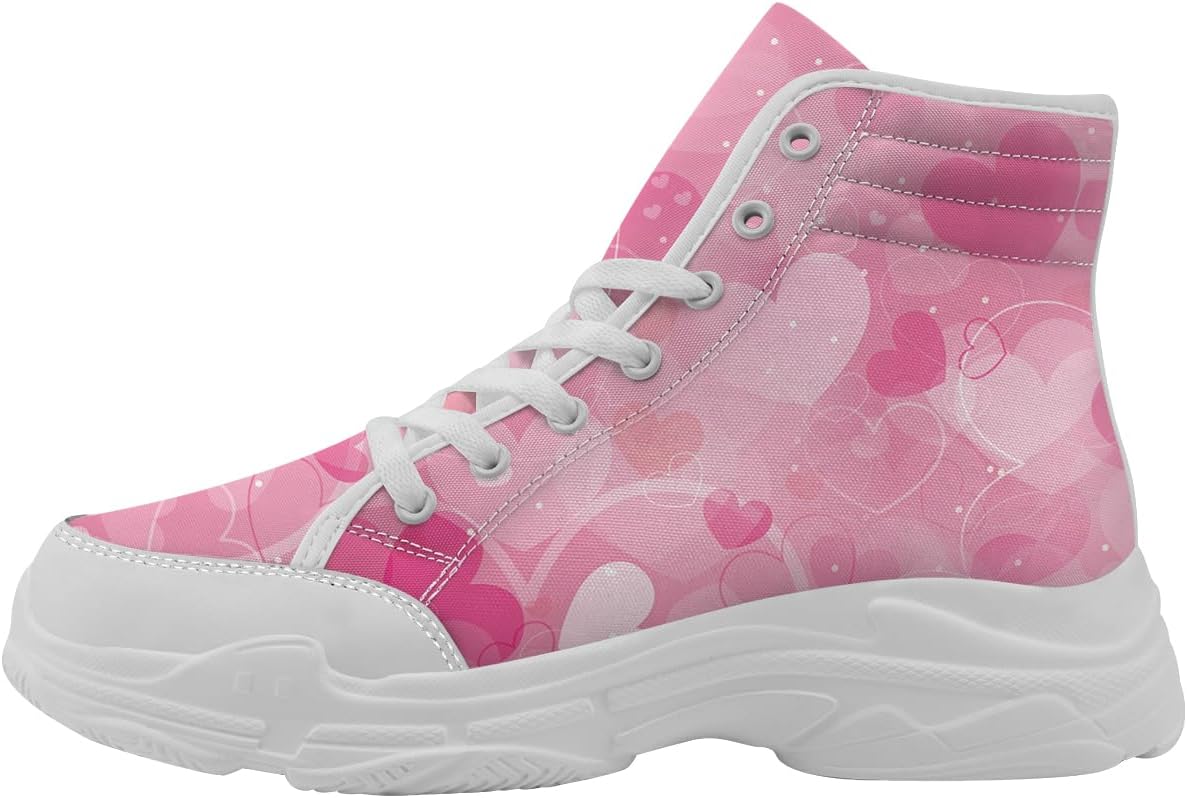 

Кроссовки Quorax Heart для женщин, высокие кеды белые, на шнуровке, текстильные, подарок для нее