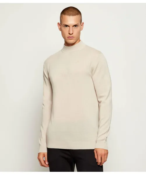 

Шерстяная полуводолазка Regular fit Karl Lagerfeld, бежевый