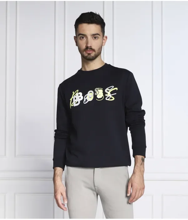 Толстовка welogocrew regular fit Boss Orange, темно-синий — фото 3