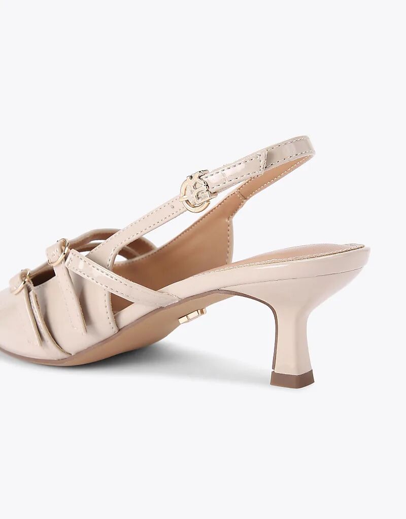 Туфли KG Kurt Geiger Sienna на каблуке цвета кости — фото 3