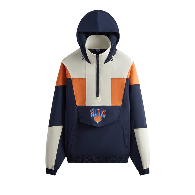 

Анорак Kith For The New York Knicks Quarter Zip Anorak, цвет Nocturnal