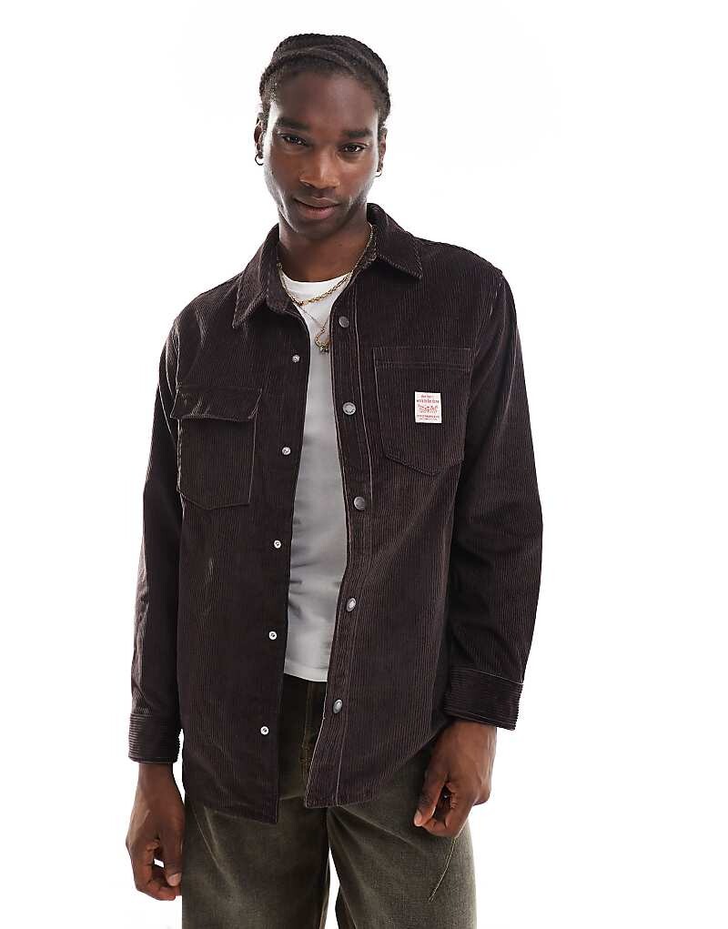 

Коричневая стеганая вельветовая куртка-рубашка Levi's Workwear Telegraph