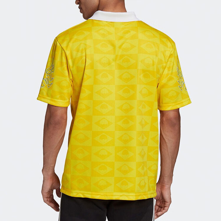 Футболка мужская бразильская джерси желтая Adidas Originals, желтый — фото 4