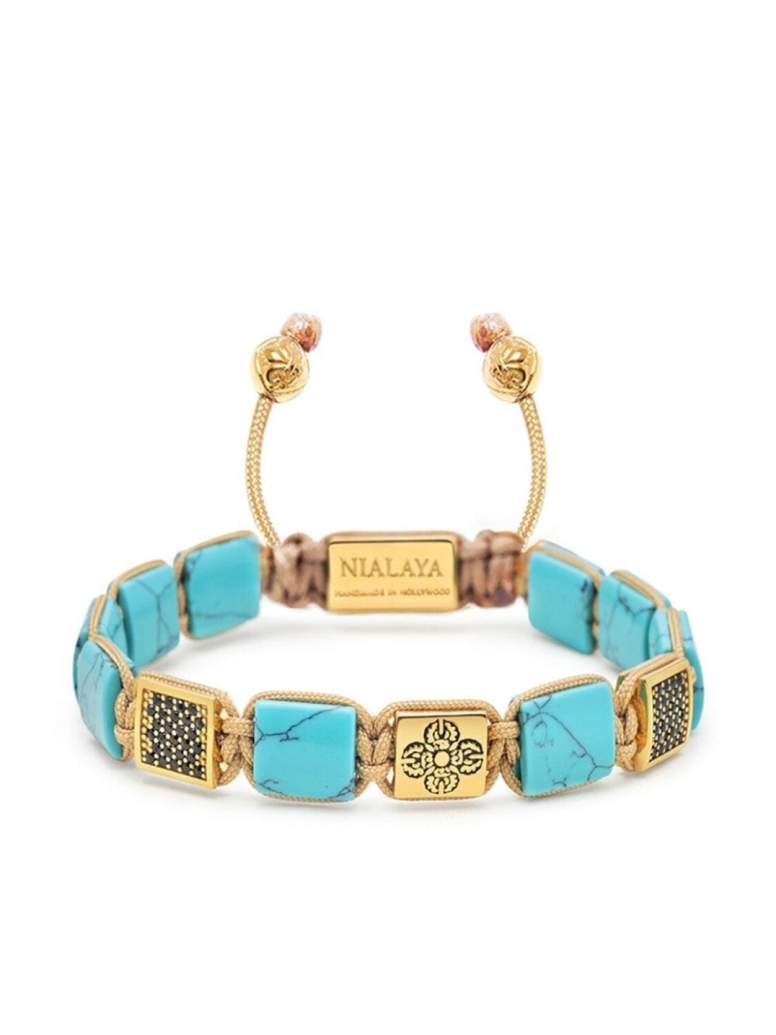 

Регулируемый браслет с камнями Nialaya Jewelry, синий