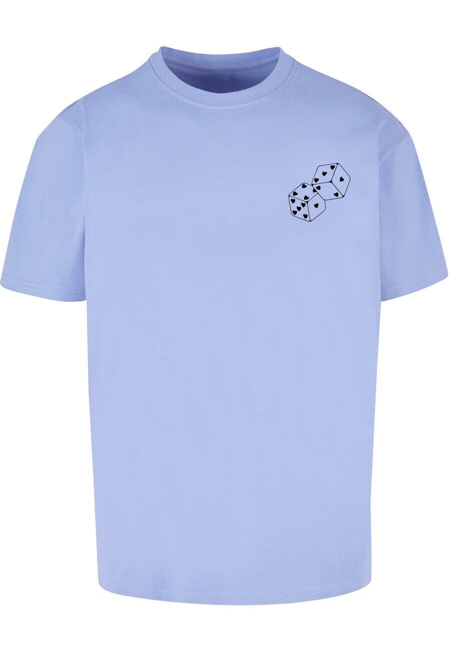 

Классическая футболка Merchcode Shirt Hugs & Love - Heart Dice Heavy, цвет purple/violet
