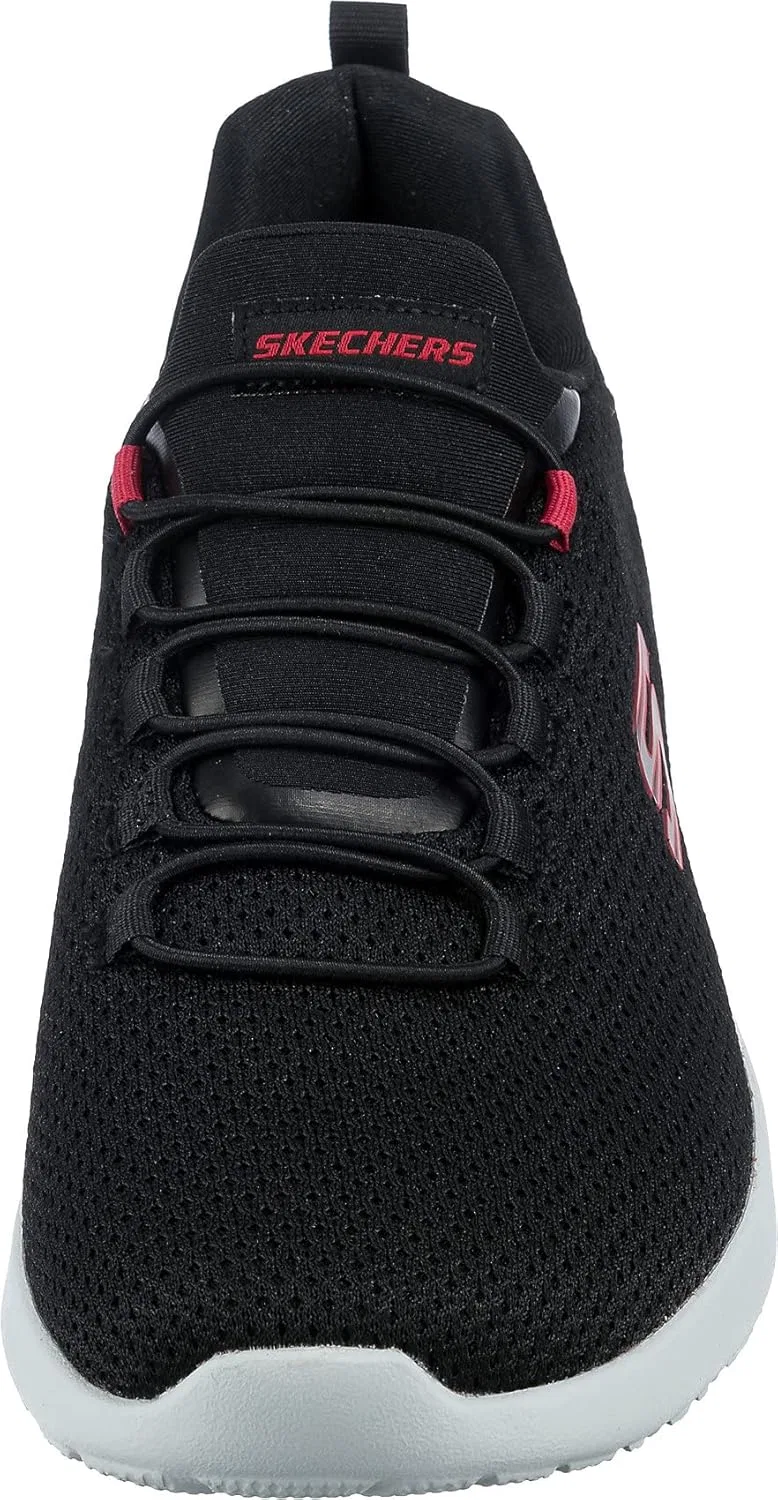 Мужские кроссовки Skechers Dynamighttraining, спортивная обувь, Black Mesh Red Trim — фото 3