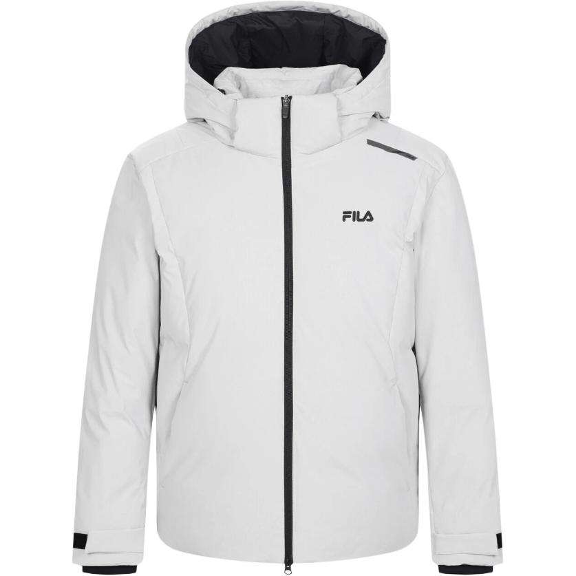 

FILA Мужская пуховая куртка светло-серого цвета, Light Gray