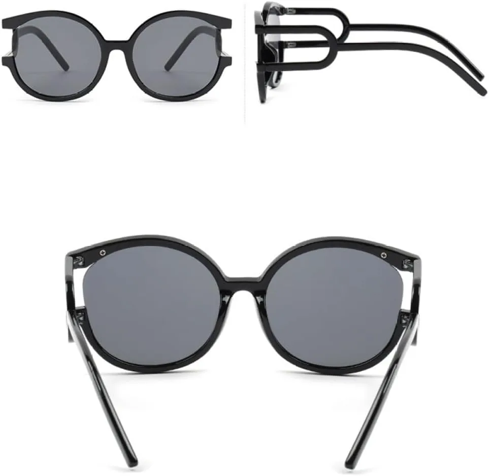 

Модные круглые солнцезащитные очки для женщин, линзы с градиентом, оправа с леопардовым принтом, роскошные трендовые очки с защитой от УФ-излучения UV400 LVTFCO, C2