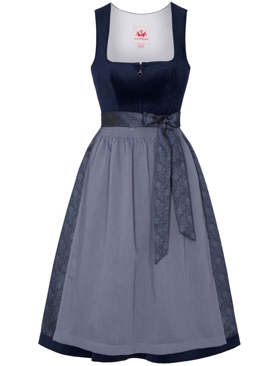 

Широкая юбка в сборку SPIETH & WENSKY Glada, темно-синий