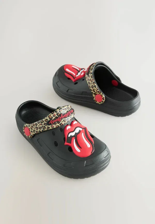 Сланцы Regular fit the rolling stones pool slides Next, черный — фото 2