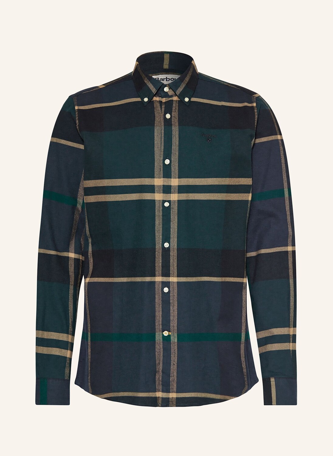 

Фланелевая рубашка iceloch tailored fit Barbour, цвет GRÜN/DUNKELBLAU/CREME