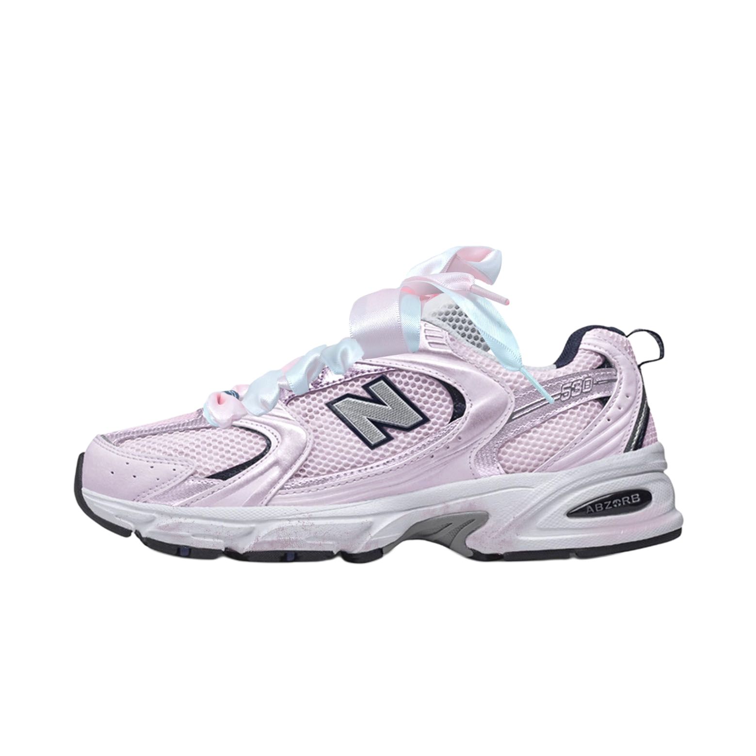 

New Balance Кроссовки для бега NB 530 Cushioning Abrasion Resistant Breathable Low top Unisex White Pink