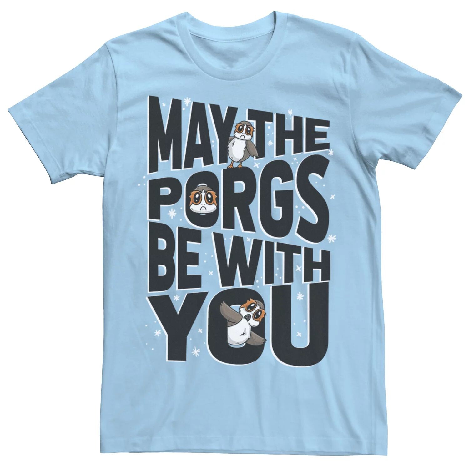 

Мужская футболка May The Porgs Be With You May The 4th Cute Galaxy Star Wars