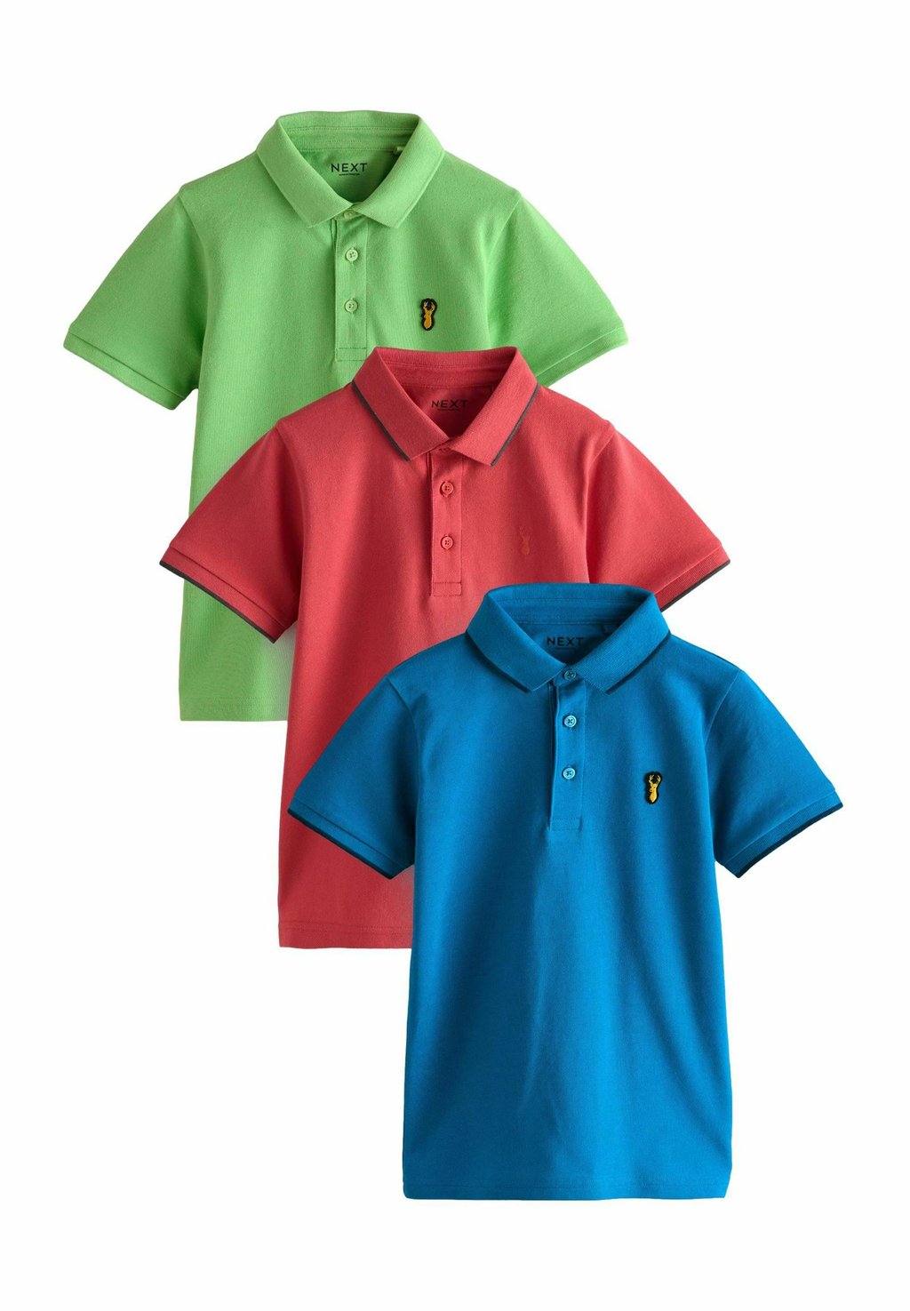 

Поло SHORT SLEEVE 3 PACK Next, красный
