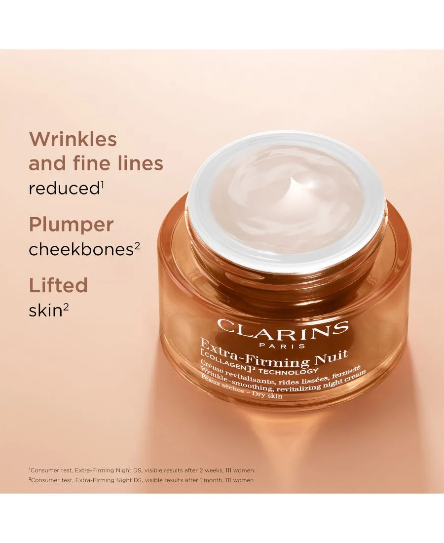 Clarins Сменный блок увлажняющего ночного крема для сухой кожи с эффектом усиления упругости, 48 г — фото 3