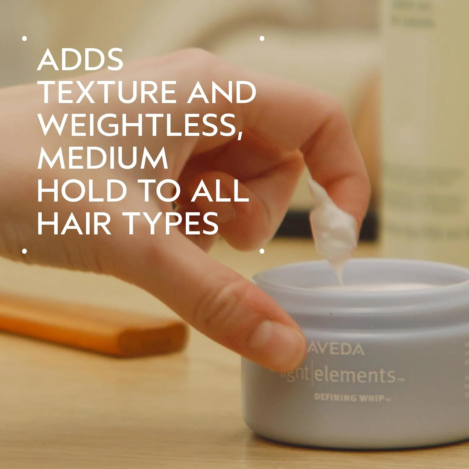 Воск для укладки волос Aveda Light Elements Defining Whip | Легкая текстура | Придает текстуру и обеспечивает среднюю фиксацию, 113 г — фото 2