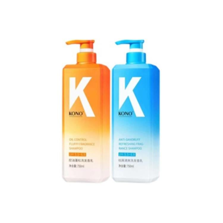 

Шампунь Kali Scent для контроля жирности и удаления перхоти, лечение перхоти, уход за волосами, 500мл*2 KONO