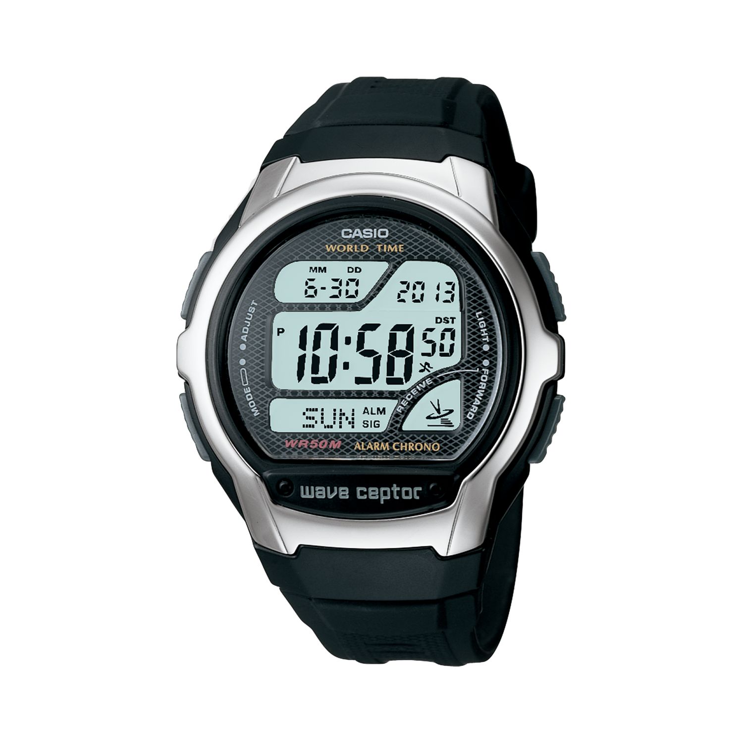 

Мужские часы Wave Ceptor Atomic с цифровым хронографом - WV58A-1AV Casio