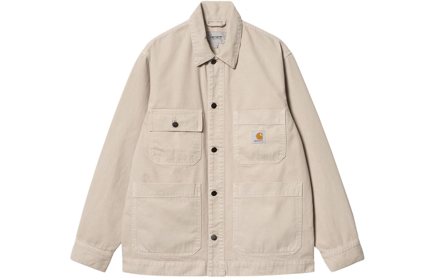 

Carhartt WIP Куртка-рубашка с нашивкой логотипа, Ecru