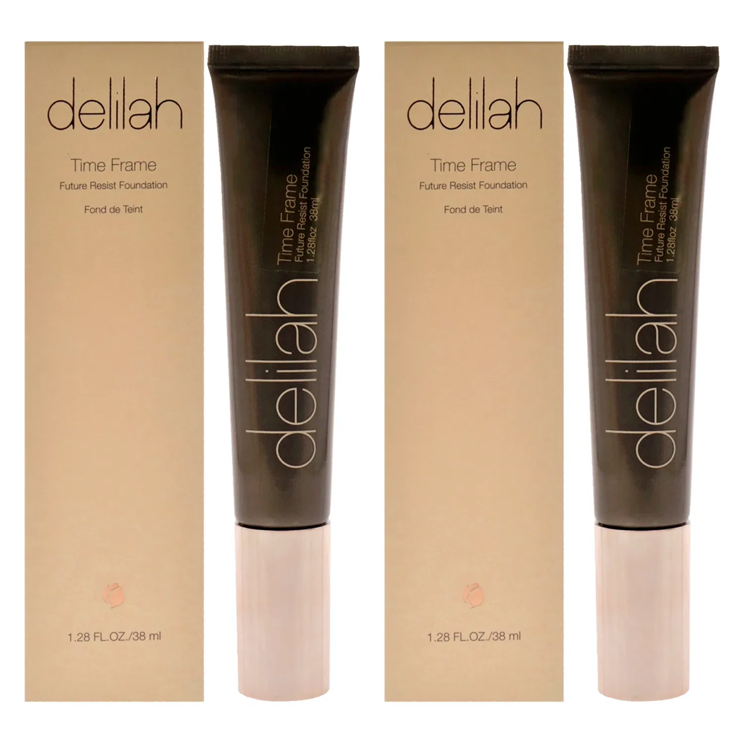 Тональный крем Future Resist Foundation SPF 20 - Maple от Delilah для женщин - 1,28 унции - упаковка из 2 штук, коричневый