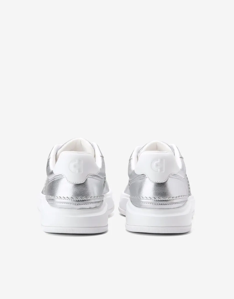 Женские кожаные кроссовки, вдохновленные баскетболом Cole Haan, серебряный — фото 3