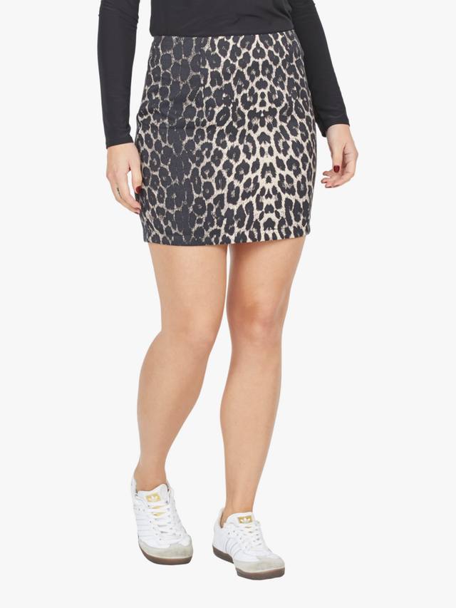 

Мини-юбка с гео-принтом леопарда Sisters Point, Multi