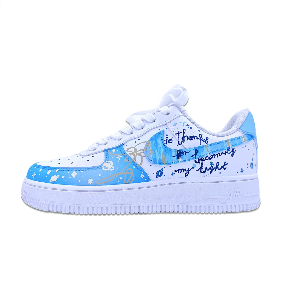 

Кроссовки Nike Air Force 1 Skateboarding Shoes Unisex Low-top Blue, голубой, Синий, Кроссовки Nike Air Force 1 Skateboarding Shoes Unisex Low-top Blue, голубой