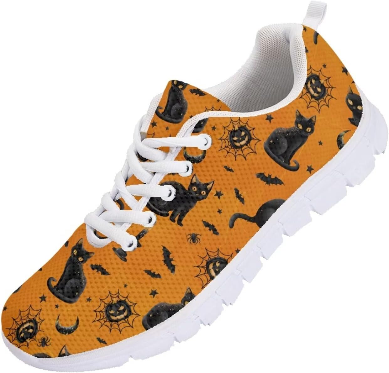 

Мужские кроссовки Funnydude Funny Print, легкие, для осени, повседневные, для прогулок и тенниса, Halloween Cat