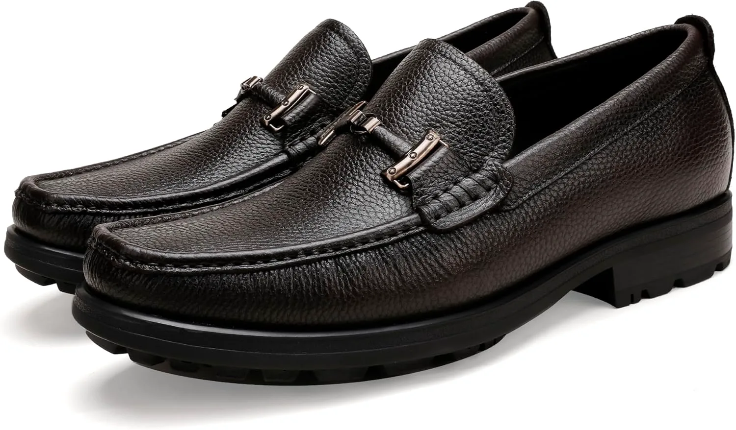 

Повседневные туфли для мужчин, премиальные официальные лоферы с пряжкой, деловые туфли-слипон типа пэнни для мужчин GOLDEN COXES FAMILY