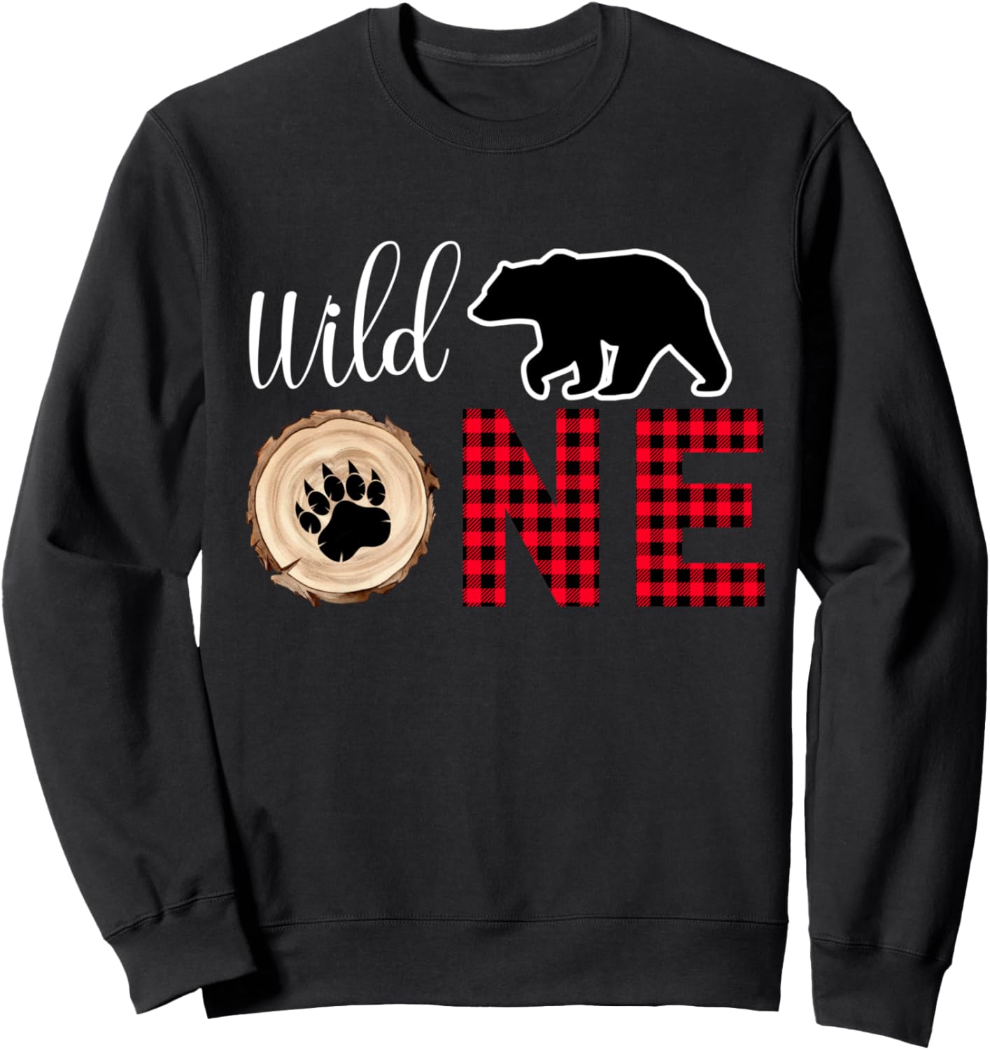 

Толстовка для семейного праздника в честь первого дня рождения мальчика в стиле Дикий лесоруб Family Look Lumberjack Party Decoration Gifts, черный