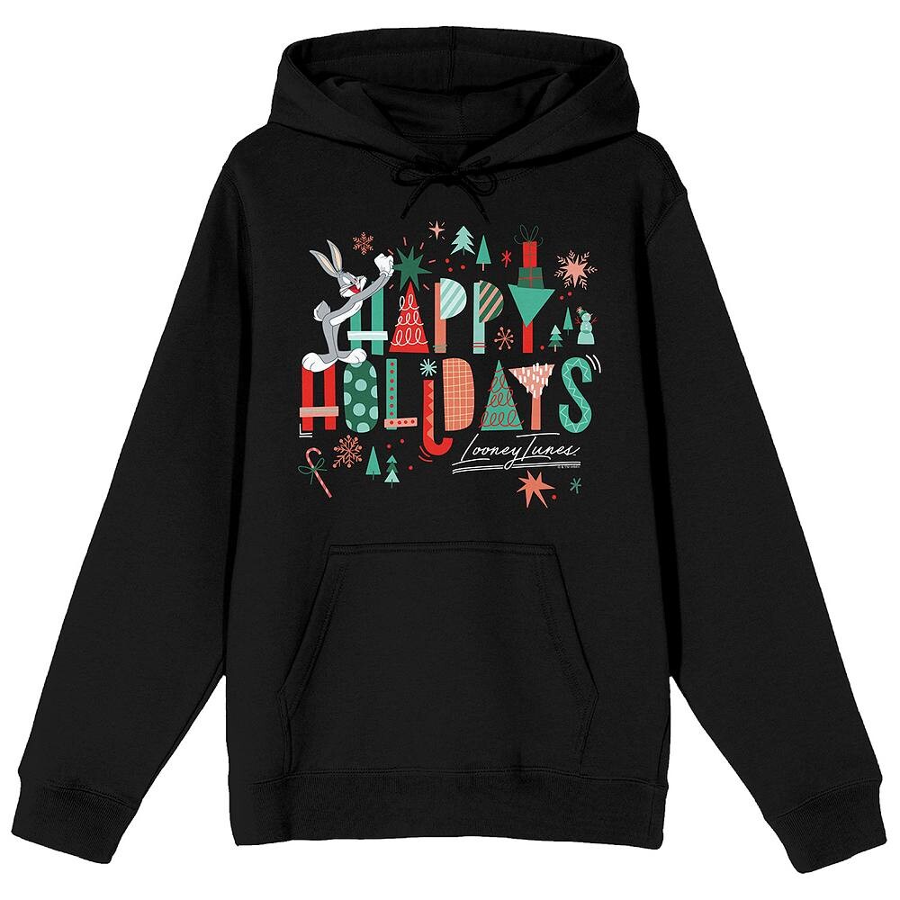 

Толстовка Happy Holidays для юниоров Looney Tunes Licensed Character, черный