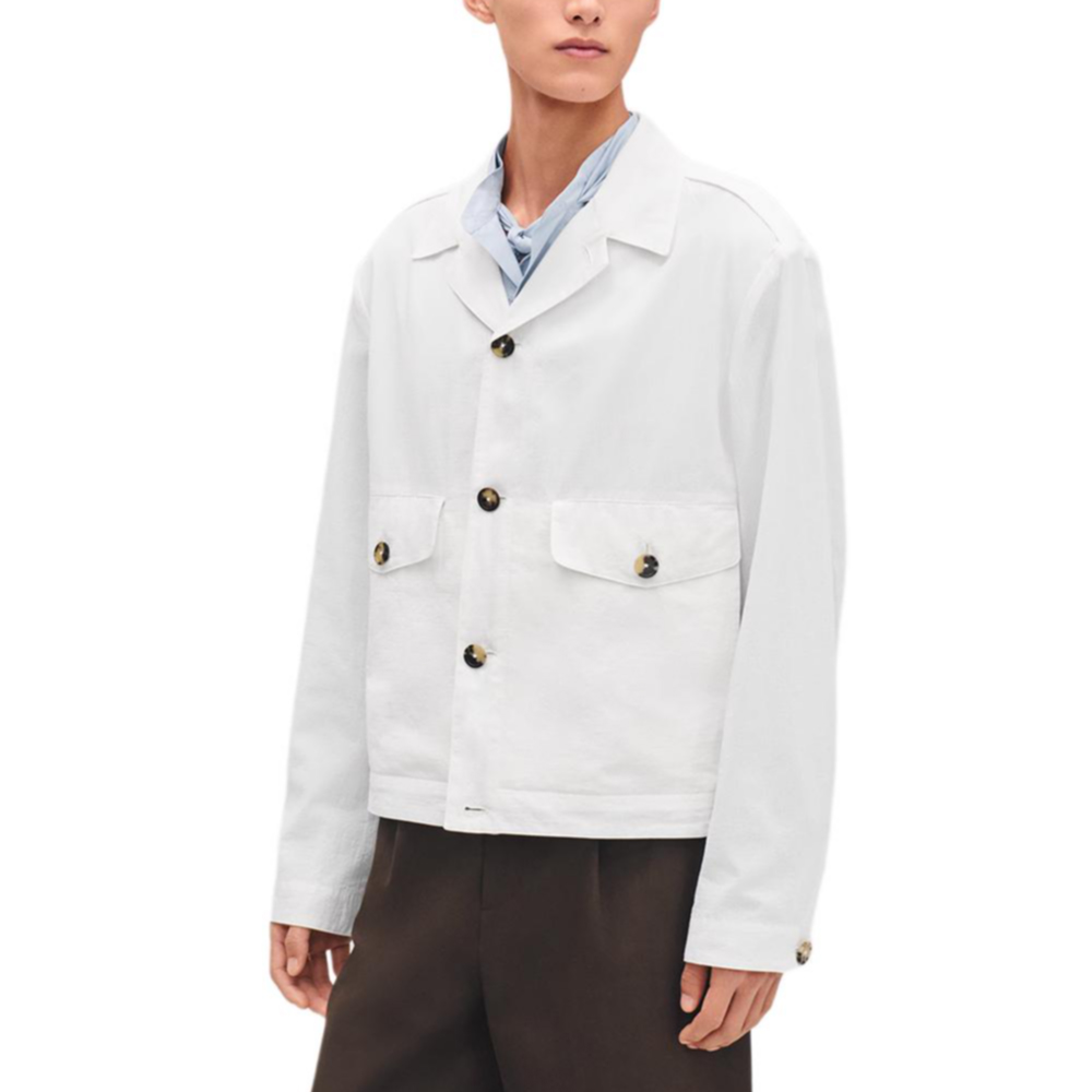 

HERMES Куртка мужская белая, White