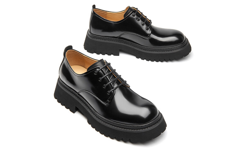 Мужские туфли Beau Today Men's Casual Shoes Men Low-Top Black — фото 4
