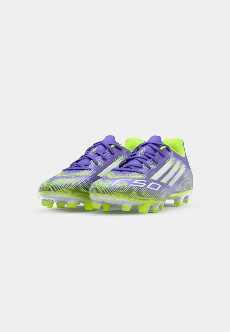 Кроссовки Adidas Performance F50 CLUB FIRM GROUND / MULTI GROUND FOOTBALL BOOTS, Purple Rush/Footwear White/Lucid Lemon/Purple — фото 4