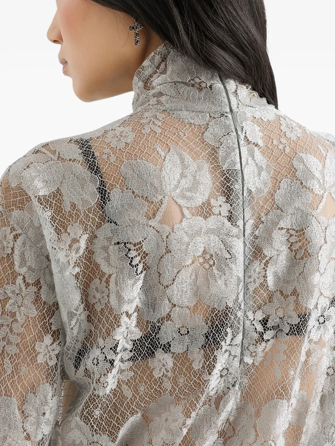 Кружевная блузка Chantilly Dolce & Gabbana — фото 4